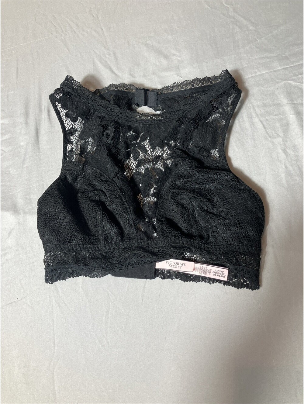 Victoria's Secret Women's Black Lace Bralette Sz SMALL